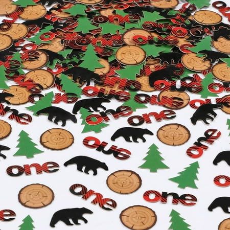 1 Pattern: plaid. Wild One Table Decorations, Wild One Birthday Decorations, First Birthday Decorations Boy, Birthday Tree, Tree Camping, Lumberjack Birthday, Boy Birthday Decorations, 4th Birthday Cakes, Wild One Birthday