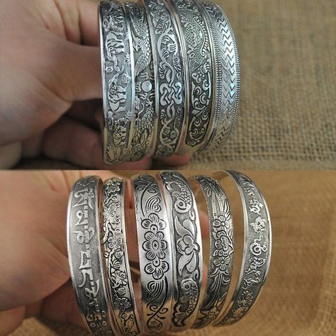 Vintage Cuff Bracelet, Tibetan Bracelet, Womens Cuff Bracelets, Bracelet Set Silver, Ring Man, Jewelry Bracelets Gold, Turkish Jewelry, Silver Jewellery Sets, Retro Jewelry