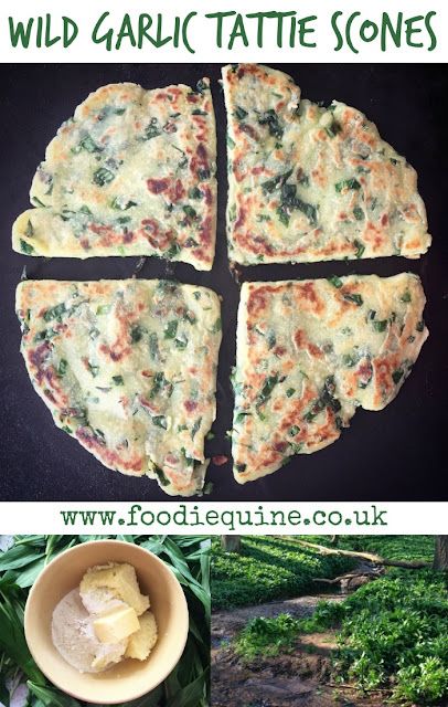 Wild Garlic Tattie Scones | Foodie Quine - Edible Scottish Adventures Foraged Recipes, Ramp Recipes, Wild Cooking, Full Scottish Breakfast, Spring Foraging, Tattie Scones, Brioche Donuts, Scottish Breakfast, Wild Food Foraging