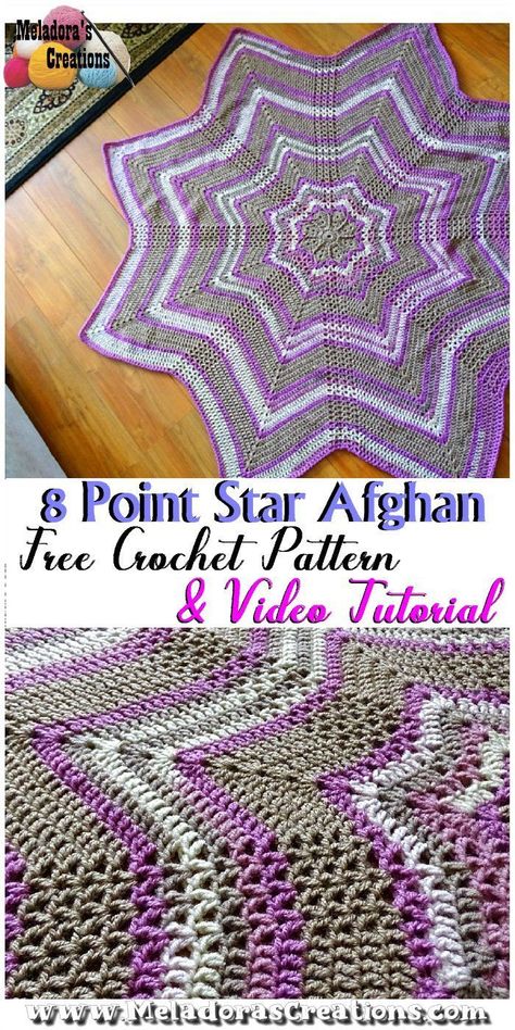 Afghan Patterns Free, Star Afghan, Crochet Star Blanket, Butterfly Shawl, 8 Point Star, Crochet Afghan Patterns, Shawl Design, Star Crochet, Crochet Star