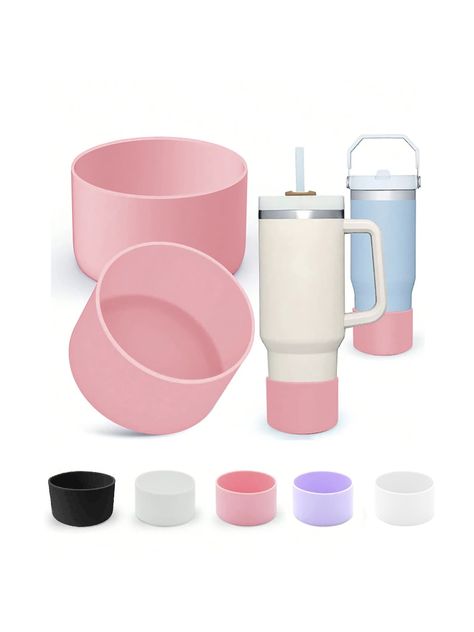 1pc Silicone Cup Boot Sleeve For  Cup, Non-Slip Cup Bottom Protective Sleeve For 40/32/20Oz  Water BottleI discovered amazing products on SHEIN.com, come check them out! Bar Cups, Facial Massage Tool, Cup Phones, Ice Bars, Silicone Cups, Glowing Skincare, Cup Sleeve, Silicone Kitchen, Fragrance Spray