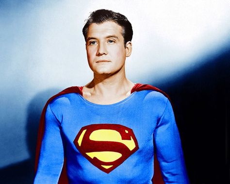 Superman's Live-Action Costumes, Ranked: "On My World, It Means 'Haute Couture'" Superman Photos, Superman Actors, Original Superman, George Reeves, Comic Fanart, Superman Returns, Superman Family, Adventures Of Superman, Superman Comic