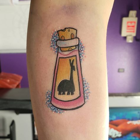 cody parsons on Instagram: “Kuzco's poison.. the poison for kuzco.. Had a blast with this little llama vial from one of my all time favorite disney movies 😁 Thank you…” Kuzcos Poison Tattoo, Kuzco Tattoo, Kuzco Poison Bottle Tattoo, Emperors New Groove Tattoo, Kuzco Llama Drawing, The Poison For Kuzco, Emporers New Groove Tattoo, Kuzcos Poison, Emperors New Groove Poison