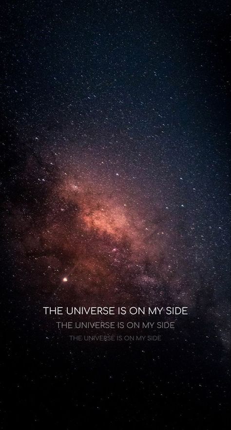 The Universe Is On My Side Wallpaper, Cosmic Quotes, Manifest Life, Universe Quotes Spirituality, Chloe Nails, Space Quotes, Tarot Significado, Positive Quotes Wallpaper, Spiritual Wallpaper