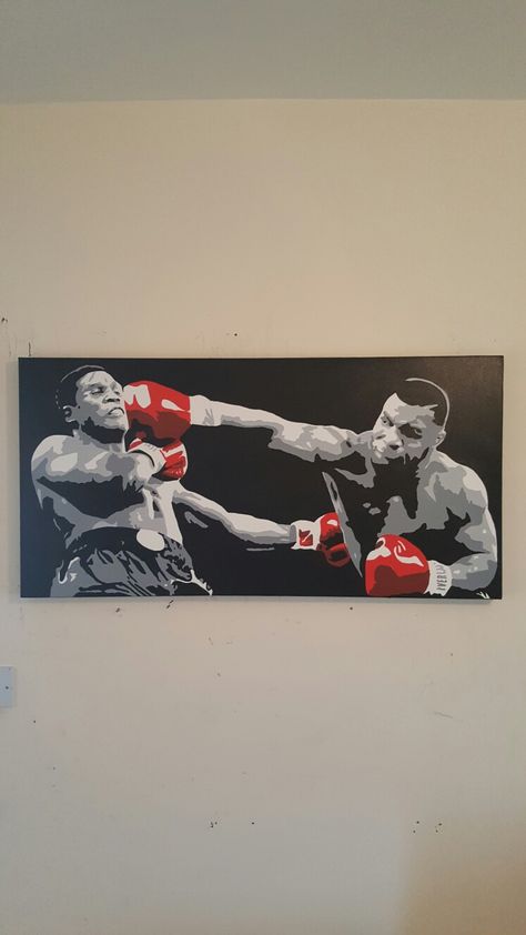 Boxing Pop Art, Boxing Painting Ideas, Boxing Graffiti, Boxing Painting, Boxing Art, Prismacolor Art, Gcse Art Sketchbook, African Artwork, Mosque Art