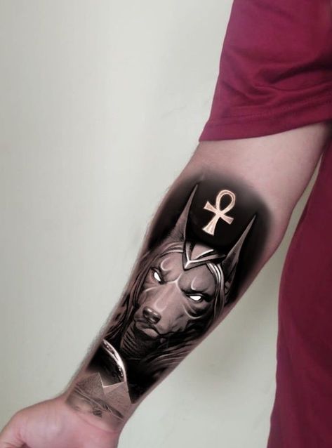 Ankh Tattoo, Egyptian Tattoo Sleeve, Spartan Tattoo, Half Sleeve Tattoos Drawings, Wolf Tattoo Sleeve, Egypt Tattoo, Egyptian Design, Egyptian Tattoo, Greek Tattoos