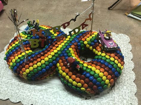 Mario Birthday Cake Rainbow Road, Mario Kart Rainbow Road Cake, Mario Rainbow Road Cake, Rainbow Road Cake, Mario Kart Rainbow Road, Cake Mario, Rainbow Road Mario Kart, Mario Kart Cake, Road Cake