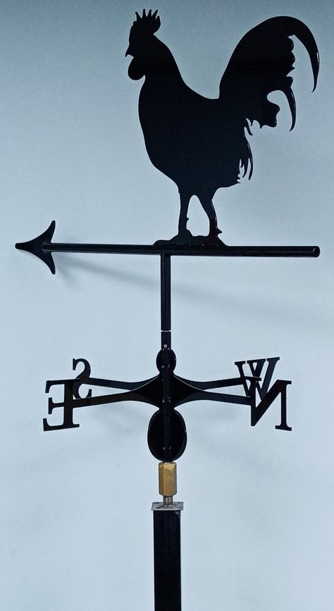 Cock-a-doodle-doo! This is your Monday morning wake up call! This rooster weathervane is one our most popular designs and looks great! So whether on top of a barn, your house, or wherever you choose, you will be sure to rule the roost! So don't wing it, talk is cheep, get in touch today! www.clockscupolasandweathervanes.co.uk/bespoke-weathervanes #weathervane #rooster #farm Weathervane Cafe Wednesday, Chicken Coop Weather Vane, Rooster Metal Art, Vintage Weathervane, Rooster Weathervane, Weather Vanes, Wake Up Call, Rooster, Design