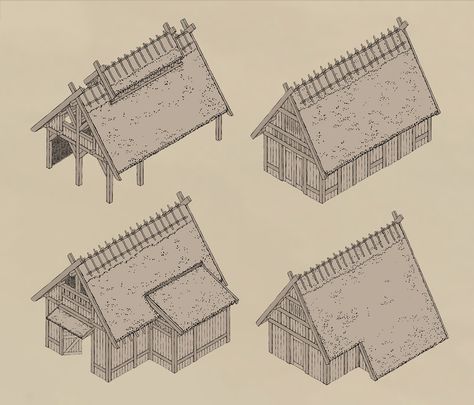 ArtStation - Viking Town Concept, Yusuf Artun Viking Town, Nordic Architecture, Viking House, Fantasy Story Ideas, Viking Village, Building Map, Ark Survival Evolved, Medieval Houses, House Sketch