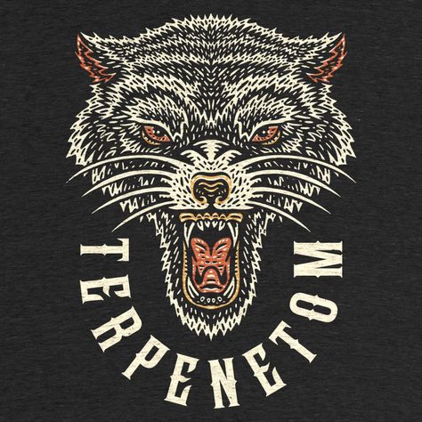 “Way Of The Wolf” graphic tee, pullover crewneck, pullover hoodie, tank, and onesie by TerpeneTom. | Cotton Bureau Wolf Tshirt, Wolf Design, Cat Graphic Tee, Wolf T Shirt, Cat Graphic, Wolf Pack, The Wolf, Nature Design, Cool Walls