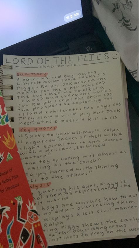 #book #books #classics #study #studygram #gcse #gcseenglish #lotf #lordoftheflies Key Quotes, Wild Pig, Lord Of The Flies, Chapter One, Choir, Books, Pins