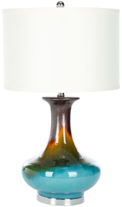 Ombre Design, Contemporary Table Lamps, Table Lamp Design, Ombre Effect, Colorful Table, Ceramic Table Lamps, Lamp Sets, Linen Shades, Ceramic Table