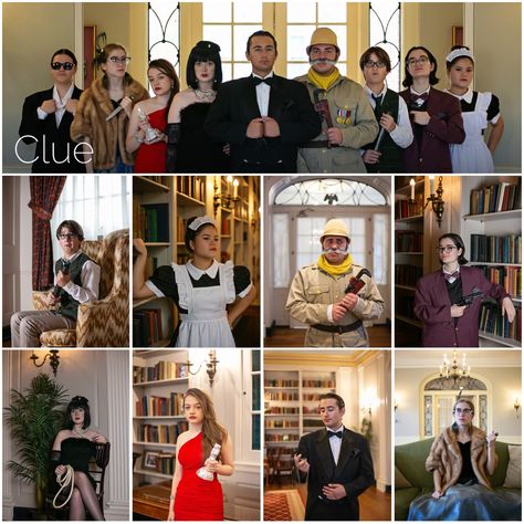 Mrs White Clue Costume Ideas, Clue Costumes Group, Clue Party Outfits, Clue Inspired Outfits, Mrs White Clue Costume, Clue Halloween Costume, Clue Character Costumes, Clue Photoshoot, Clue Costume