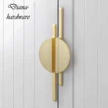 Light Luxury Wardrobe Door Handle Modern Cabinet Handle Golden Drawer Copper Wire Drawing Door Handle New Chinese Style|Cabinet Pulls| - AliExpress Minimalist Cabinet, Wardrobe Door Handles, Brass Cabinet Handles, Cabinets Bathroom, Kitchen Door Handles, Wardrobe Handles, Cabinet Door Handles, Cupboard Handles, Copper Lighting