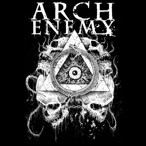 Arch Enemy Logo, Spiritual Satanism, Metal Tshirt, Pantera Band, Alissa White, Heavy Metal Girl, Heavy Metal Art, Arch Enemy, Heavy Metal Rock