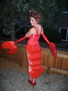 Diy Lobster Costume, Shrimp Costume, Lobster Halloween, Crab Costume, Lobster Costume, Best Costume Ever, Lobster Shirt, Fish Costume, Alice Costume