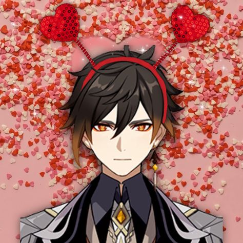 Valentines Day Pfp Matching, Valentines Day Pfp, Genshin Funny, Genshin Pfp, St Valentin, Profile Pics, Matching Icons, Genshin Impact, Profile Picture