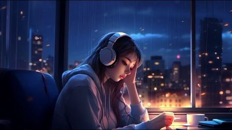 Music Thumbnail, Relaxing Pictures, Relaxing Sleep Music, Sleeping Songs, Rain Music, Rain Sound, Thumbnail Ideas, Editing Images, Lo Fi Music