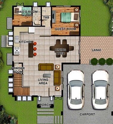 Maids Room Floor Plan, Floor Planning, Duplex Floor Plans, Front Wall Design, Beachfront House, Maids Room, Architecture Drawing Art, Lots For Sale, Ground Floor Plan