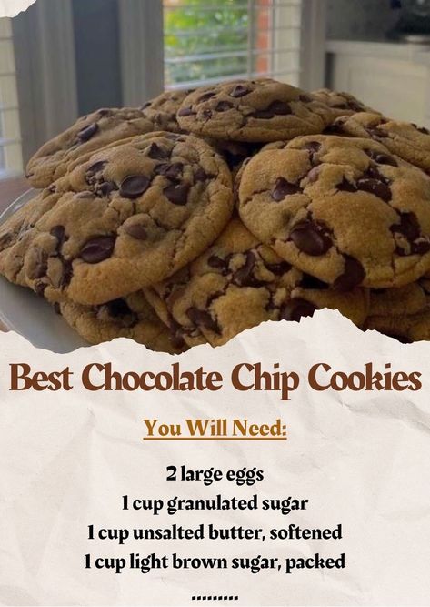 Chocolate Chip Cookies Crispy, Best Chocolate Chip Cookies Ever, Soft Chewy Chocolate Chip Cookies, The Best Chocolate Chip Cookies, Best Chocolate Chip Cookies, Chocolate Chip Cookies Ingredients, Best Chocolate Chip, Cooked Cabbage, Just Bake