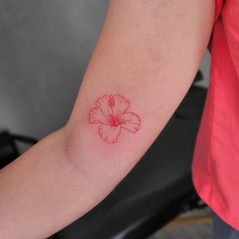 Alex herndez studio tattoo - fineline (@alexherndzstudio) • Instagram photos and videos Flower Of Puerto Rico Tattoo, Pr Tattoo Puerto Rico, Plumeria Tattoo Color, Amapola Tattoo Puerto Rico, Puerto Rican Flower Tattoo, Small Puerto Rico Tattoo, Puerto Rico Tattoos, March Tattoos, Nopal Tattoo