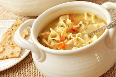 Chicken Noodle Soup - A Well Seasoned Kitchen Soup Maker Recipes, Soup Maker, Chicken Noodle Soup Homemade, Delicious Soup Recipes, Healthy Slow Cooker, Slow Cooker Recipes Healthy, Noodle Soup Recipes, Soup Recipes Chicken Noodle, Chicken Noodle Soup