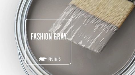 FASHION GRAY PPU18-15 | Behr Paint Colors Behr Sage Gray Paint, Fashion Gray Behr Paint, Behr Fashion Gray, Gray Behr Paint Colors, Green Grey Paint, Behr Colors, Behr Paint Colors, Creek House, Paint Color Inspiration