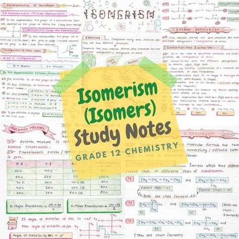 Structural Isomerism (Isomers) of Organic Chemistry Notes PDF Isomerism Notes, Organic Chemistry Notes, Organic Chemistry Study, Chemistry Notes, Color Study, Class 12, Organic Chemistry, Color Studies, Exam Preparation