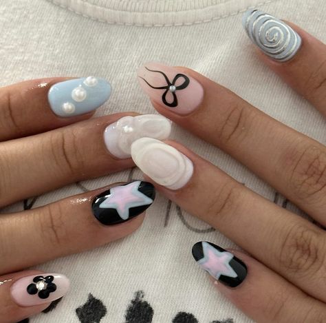 Sign Aesthetic, Hippie Nails, Nail Time, Edgy Nails, Beauty Aesthetic, Summery Nails, Cute Gel Nails, Soft Nails, Beach Nails