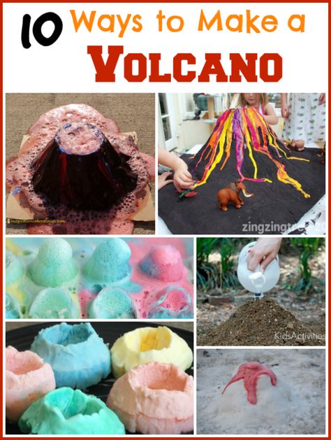 Your little ones will erupt in fascination over these 10 DIY volcano experiments. (via Inspiration Labortories) Diy Volcano, Volcano Project, Make A Volcano, Volcano Projects, Volcano Activities, Volcano Experiment, Kid Experiments, Dinosaur Activities, Fair Projects