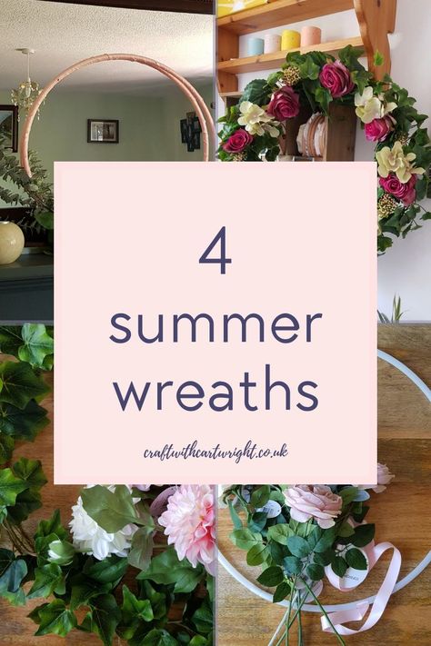 Diy Summer Wreaths, Filofax Diy, Spring Door Wreaths, Floral Wreaths, Diy Roses, Peonies Wreath, Creation Crafts, Diy Summer, Hydrangea Wreath