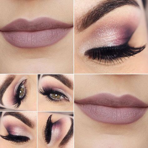 beautiful mauve makeup | via WordPress bit.ly/2PAPvCS | Flickr Purple Wedding Makeup, Lila Make-up, Mauve Makeup, Wedding Eyes, Wedding Eye Makeup, Purple Eye Makeup, Best Bridal Makeup, Bridesmaid Hair Makeup, Wedding Day Makeup