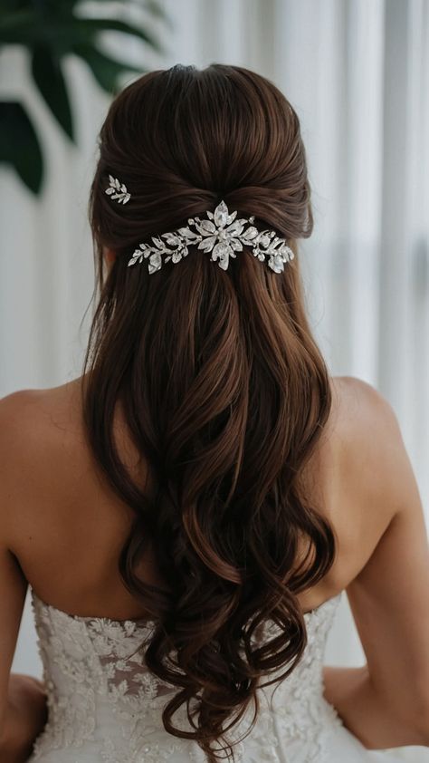 Discover stunning bridal hairstyles for half-up half-down looks From elegant veils to chic braids and headbands this guide covers options for short medium black brown hair and straight or Indian hair Whether you prefer a middle part bun or shoulder-length style these fall-inspired ideas are perfect for a front view of your bridal beauty Braids And Headbands, Middle Part Bun, Bridal Hair Ideas, Bridal Hair Half Up Half Down, Elegant Veils, Herding Cats, Black Brown Hair, Romantic Curls, Prom Queens