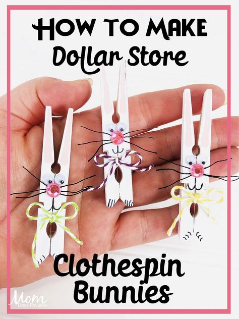 Clothespin Bunny Craft, Clothespin Easter Bunnies, Clothespin Carrots Diy, Spring Crafts Diy, Wooden Easter Crafts, Clothespins Crafts, Clothespin Crafts Christmas, Clothespin Diy Crafts, Clothespins Diy