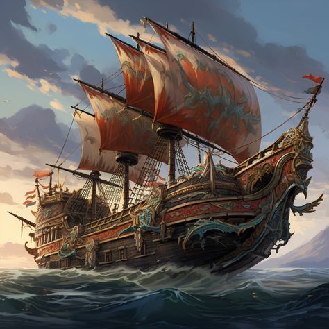 📌 What's wrong with this picture? 📌 Pirate Ship Art, Navi A Vela, Motivational Articles, Inspirational Content, Pirate Art, Underwater Art, Hur Man Målar, Acrylic Painting Techniques, Pirate Ship