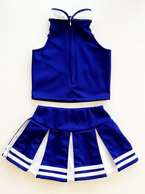 Kids Cheerleading Outfits, Cheerleader Costume Kids, Kids Cheerleading, Girls Cheerleader Costume, Dress Up Aprons, Cheer Costumes, Mom Costumes, Blue Cheer, Uniform Costume