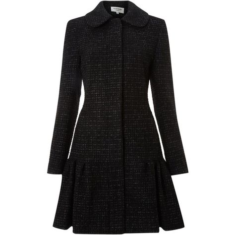 Helene Berman Sparkle wool frock coat ($105) found on Polyvore featuring women's fashion, outerwear, coats, jackets, coats & jackets, black, women, sale, single-breasted trench coats and helene berman coat Jackets Black Women, Long Coats For Women, Plain Coats, Winter Coat Dress, Preppy Life, Womens Dress Coats, Fashion Outerwear, Jackets Black, Frock Coat