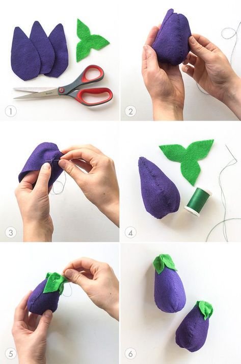 DIY: Plantable Felt Vegetable Garden tutorial (Part 2) Felt Vegetable Garden, Perlengkapan Bayi Diy, Felt Food Diy, Felt Food Patterns, Felt Fruit, Felt Play Food, Food Patterns, Felt Food, Baby Diy