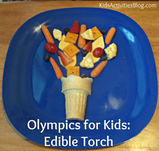 Food Creation- Edidle Olympic Torch Summer Olympics Crafts, Olympic Food, Preschool Olympics, Olympic Idea, Kids Olympics, Olympic Crafts, Summer Camp Themes, Olympics Activities, Laurel Crown