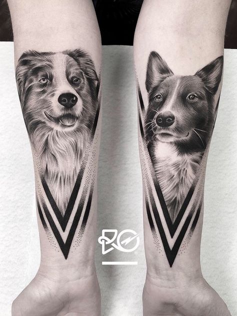 Geometric Dog Tattoo, Boxer Dog Tattoo, Tattoo Stockholm, Dog Pawprint Tattoo, Tatoo Dog, Cat Portrait Tattoos, Pet Memorial Tattoo, Dog Portrait Tattoo, Cool Wrist Tattoos