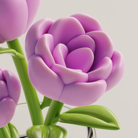 I modeled some flowers that I love. Software used: Blender 3D (Cycles Render) Learn Blender, Blender Model, Blender Scene, Visual Balance, 3d Poster, Blender Models, 3d Blender, Logo Jewelry, Blender Tutorial