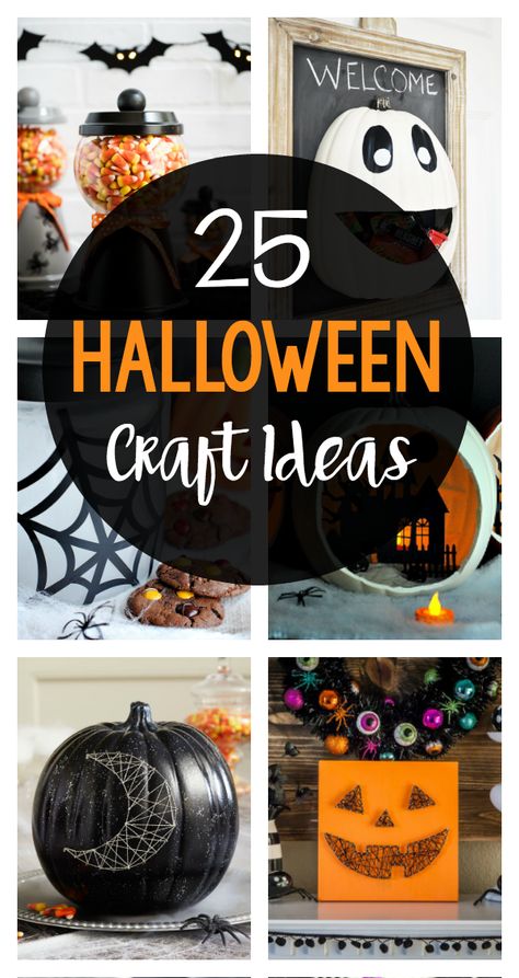 25 Fun and Easy Halloween Crafts for Adults: You're going to love the fun craft ideas! Fun Easy Halloween Crafts, 1940s Bedroom, Diy Halloween Crafts, Halloween Craft Ideas, Spooky Halloween Crafts, Quick Halloween Costumes, Diy Daybed, Fun Halloween Crafts, Diy Crafts For Adults