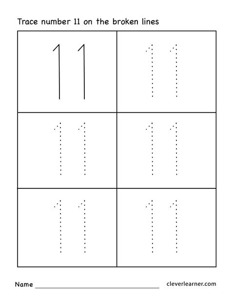 Number 11 Tracing Worksheets Number 11 Worksheet, 11 Worksheet, Number Recognition Worksheets, Preschool Number Worksheets, Worksheet Preschool, Tracing Numbers, 20 Number, Preschool Tracing, Tracing Worksheets Preschool