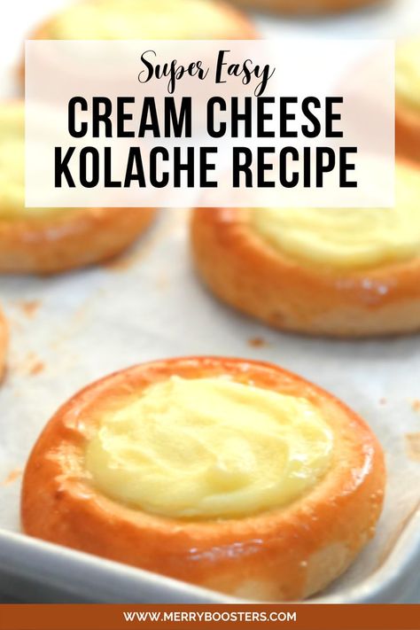 Cream Cheese Kolache,kolache,kolache recipe,cream cheese kolache recipe Kolache Recipe Czech, Cheese Kolache Recipe, Cream Cheese Kolache Recipe, Cheese Calories, Kolache Recipe, Cream Cheese Pastry, Fruit Pastries, Cheese Pastry, Easy Cream