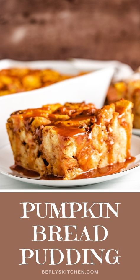 Pumpkin Cinnamon Bread, Brioche Bread Pudding, Pumpkin Bread Easy, Pumpkin Bread Pudding, Spice Bread, Cinnamon Swirl Bread, Pumpkin Custard, Cream Sauce Recipes, Dessert Simple