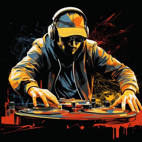 Headphones Tattoo Design, Headphones Tattoo, Music Graffiti, Dj Art, Dj Logo, Music Poster Ideas, Dj Headphones, Graffiti Street Art, Dj Images