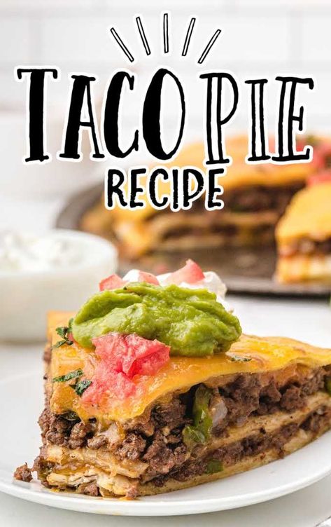 Soft Taco Recipe Ground Beef, Taco Pie With Tortillas, September Dinners, Tortilla Ideas, Tortilla Taco, Soft Tacos Recipes, Tortilla Pie, Taco Recipes Ground Beef, Taco Pie Recipes