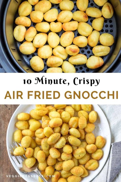 Air Fryer Gnocchi, Gnocchi Dishes, How To Cook Gnocchi, Cooks Air Fryer, Air Fryer Oven Recipes, Air Fry Recipes, Gnocchi Recipes, Air Fryer Dinner Recipes, Air Fryer Recipes Easy