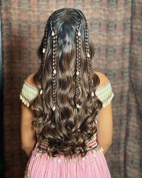 Navratri Braid Hairstyles, Kodi Hairstyle For Navratri, Navaratri Hairstyle Indian, Garba Hairstyles Indian Braid, Navratri Hair Styles Indian, Navaratri Hairstyles Simple, Navratri Hairstyles Indian Open Hair, Dandiya Hairstyle, Afghan Hairstyles