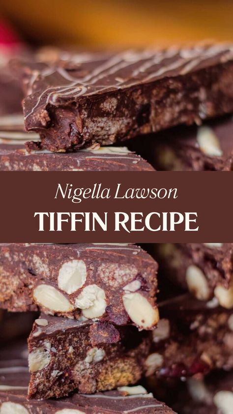 Nigella Tiffin Recipe Christmas Tiffin Recipe, Raisin Syrup, Golden Syrup Biscuits, Chocolate Digestives Biscuits, Nigella Chocolate Guinness Cake, Chocolate Tiffin Recipe, Nigella Lawson Chocolate Guinness Cake, Nigella Recipes, Nigella Sticky Toffee Pudding